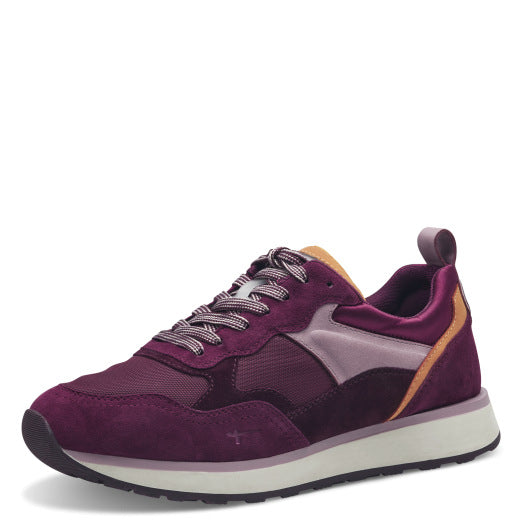 Baskets 23741 Bordeaux Nouvelle collection automne hiver 2024 Marque Tamaris Chaussures femmes Magasin Jeanmart Grivegnée Ans Namur