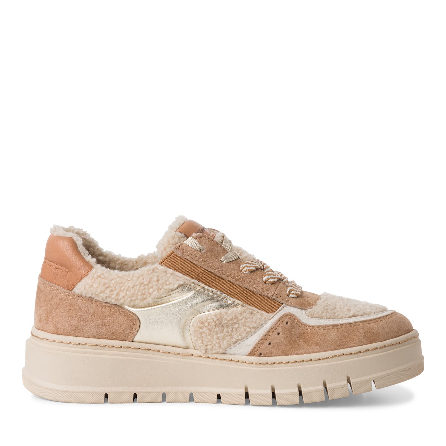 Beige Padoek-sneakers