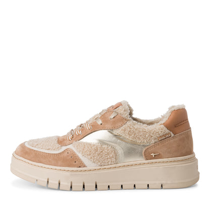 Beige Padoek-sneakers