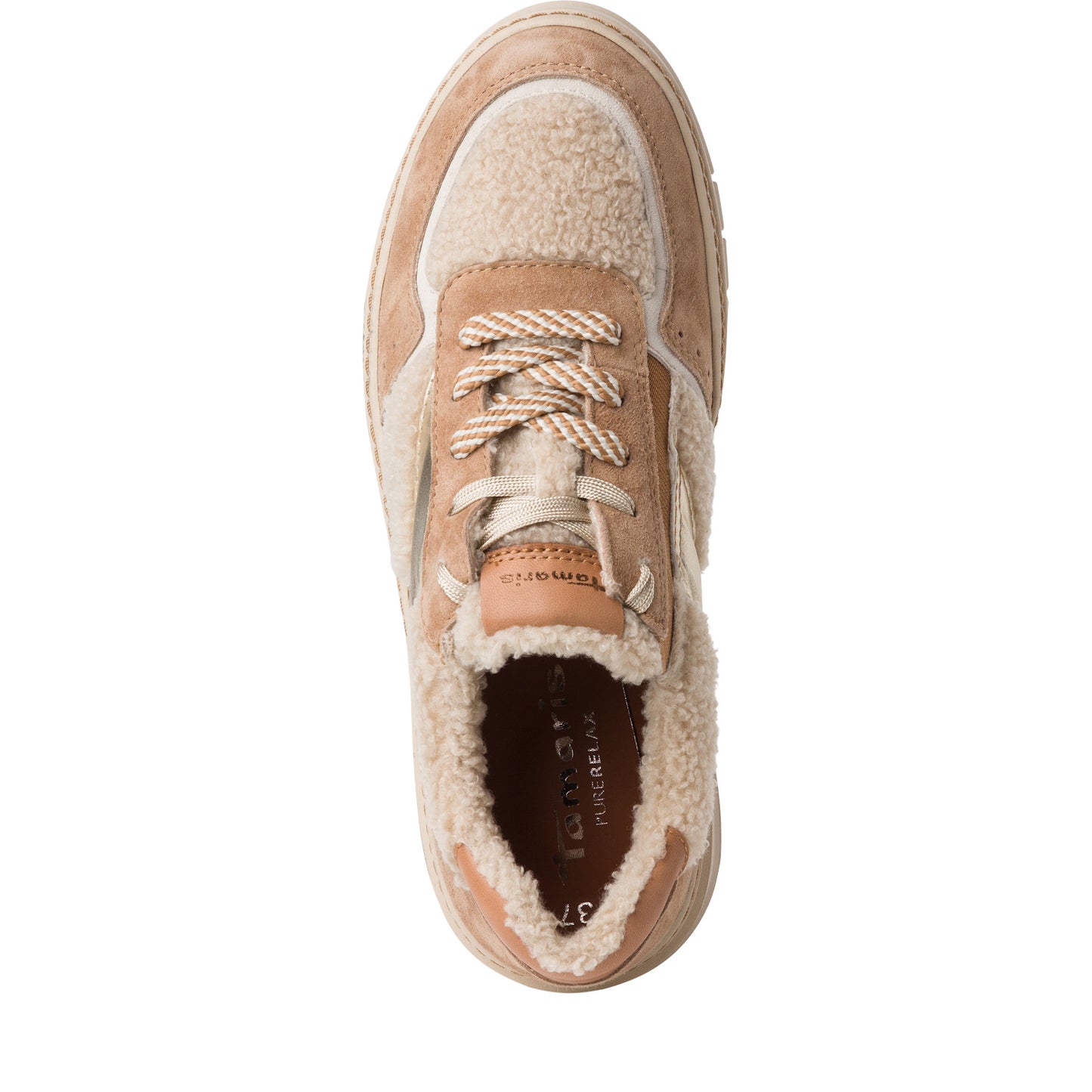 Beige Padoek-sneakers