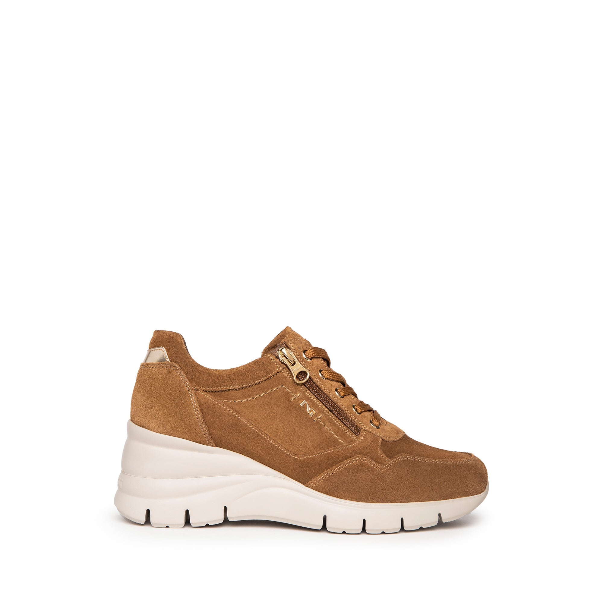 Baskets Aurea Camel NeroGiardini Chaussures Marie Therese Jeanmart